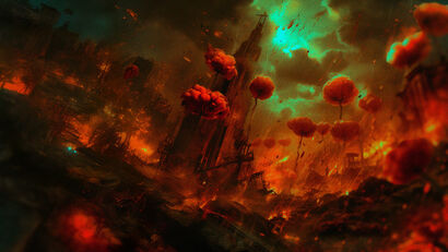 4. All That Red Was Ours - a Digital Art Artowrk by Anna Laurila